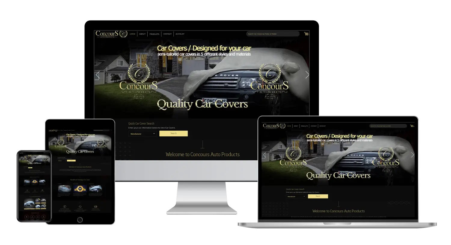 ConcourS - website that provides car covers